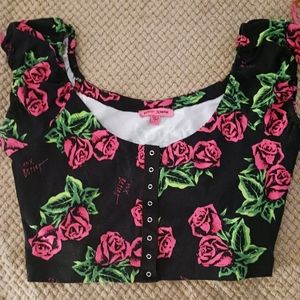 Betsey Johnson crop top